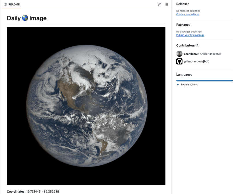 NASA Earth Daily Pic